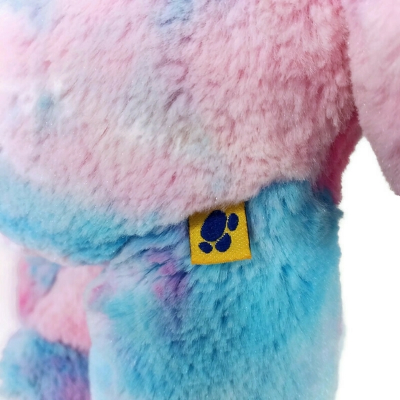 Build-A-Bear Baskin Robbins Ice Cream Cone Bear Plush Pink Blue Tie Dye 16 Inch - Picture 12 of 12